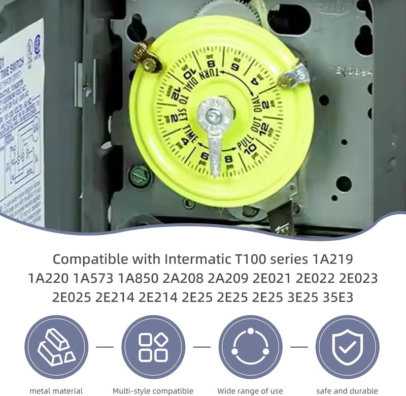 Notoke 10-Pack Pool Timer On Off Clips - Time Switch Replacement Compatible with Intermatic 156T1978A - Timers Trippers Kit for T100 Series Clock Dial Trippers Intermatic Timer Parts (5 Silver, 5 Gold) - Image 5